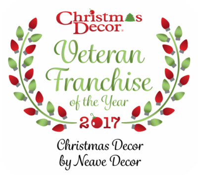 Christmas decor award logo.